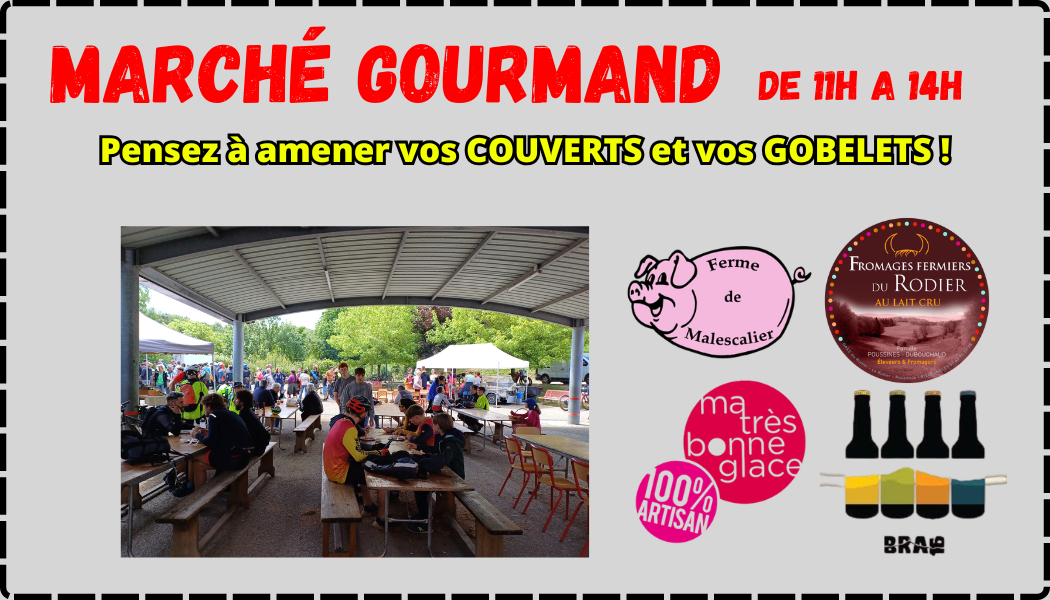 Marché gourmand à Labastide lors de la rando Vtt du Collège